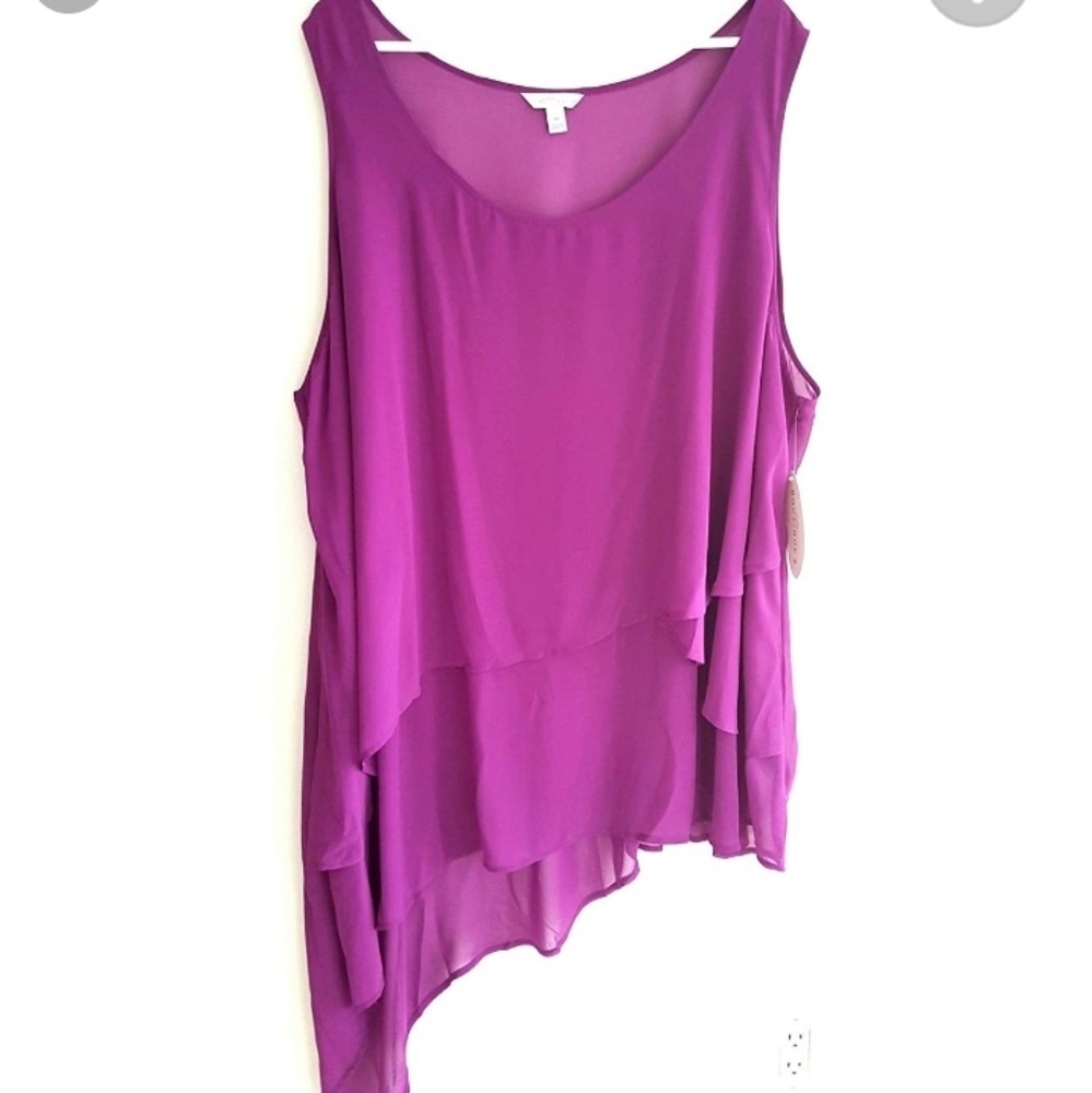 Purple plus size top
